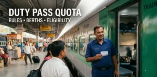 Duty Pass Quota in Trains 2026: Rules, Berths and Eligibility Duty Pass Quota in Trains