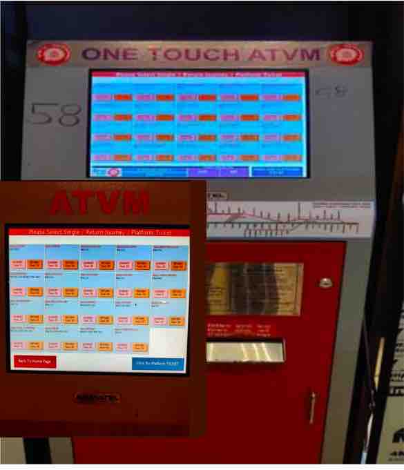 One Touch ATVM for Fast Ticketing by Indian Railway 
