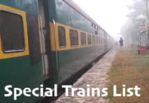 Special Trains List 2025: Indian Railway Special trains List 2024