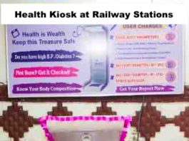 Health Kiosk at Railway Stations Health Kiosk at Railway Stations
