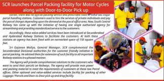 Parcel Packing and Door to Door Pick Up Facility at Railway Stations Parcel Packing and Door to Door Pick Up Facility at Railway Stations