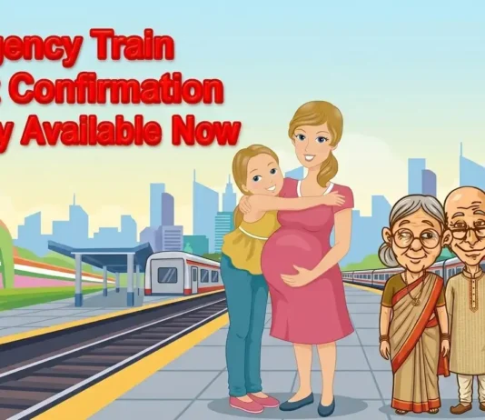 Emergency Quota Train Ticket: How to Apply and What Works Illustration of a pregnant woman, child, and senior citizens at a train station for emergency train ticket confirmation facility