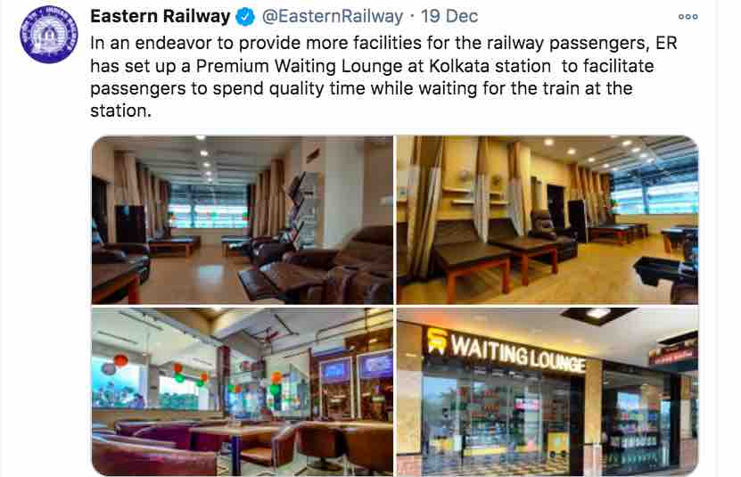 Kolkata Railway Station : Premium Waiting Lounge