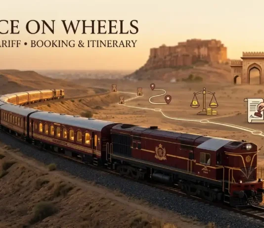 Palace on Wheels 2026 – 27: Route, Tariff, Booking and Itinerary Palace on Wheels luxury train route tariff booking and itinerary guide