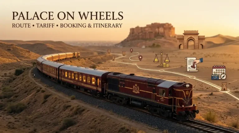Palace on Wheels luxury train route tariff booking and itinerary guide