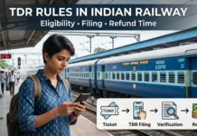 TDR Rule in Indian Railway TDR Rule in Indian Railway Eligibility, Filing and Refund Time info