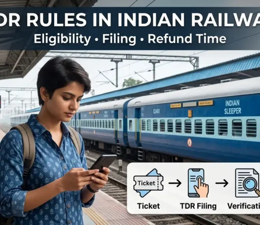 TDR Rule in Indian Railway TDR Rule in Indian Railway Eligibility, Filing and Refund Time info