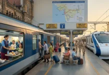 Shatabdi Express: Routes, Classes, Food and Vande Bharat Compared Shatabdi Express compared with Vande Bharat train showing chair car seating and onboard meal service