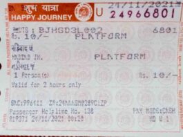 Platform Tickets by Indian Railway Platform Ticket