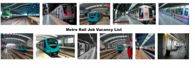 Metro Rail Job Vacancy List