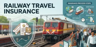 Railway Travel Insurance 2026: IRCTC Premium, Coverage and Claim Rules Railway travel insurance 2026 showing IRCTC premium and claim rules