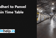 Andheri to Panvel Mumbai Local Train Time Table Andheri to Panvel Mumbai local Train Time Table and route map small size