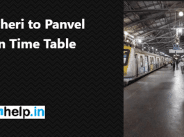 Andheri to Panvel Mumbai Local Train Time Table Andheri to Panvel Mumbai local Train Time Table and route map small size