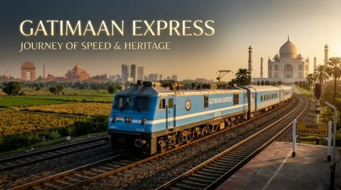 Gatimaan Express – Delhi to Agra Timings, Fare and Route Gatimaan Express train from Delhi to Agra showing timings, fare and route