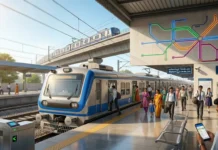 Chennai Local Trains 2026: Routes, MRTS, Fares and Updates Chennai suburban local train and elevated MRTS line with commuters at a modern railway station