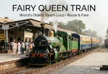 Fairy Queen Train : World’s Oldest Steam Loco, Route and Fare Fairy Queen steam locomotive heritage train in India