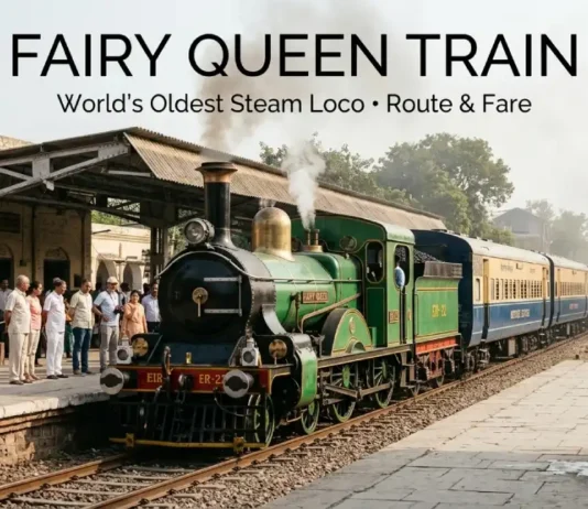 Fairy Queen Train : World’s Oldest Steam Loco, Route and Fare Fairy Queen steam locomotive heritage train in India