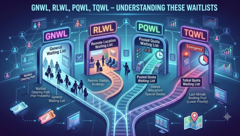 All Types of Waiting List Complete Guide GNWL RLWL PQWL TQWL explained