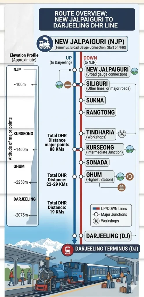 Darjeeling Route Map