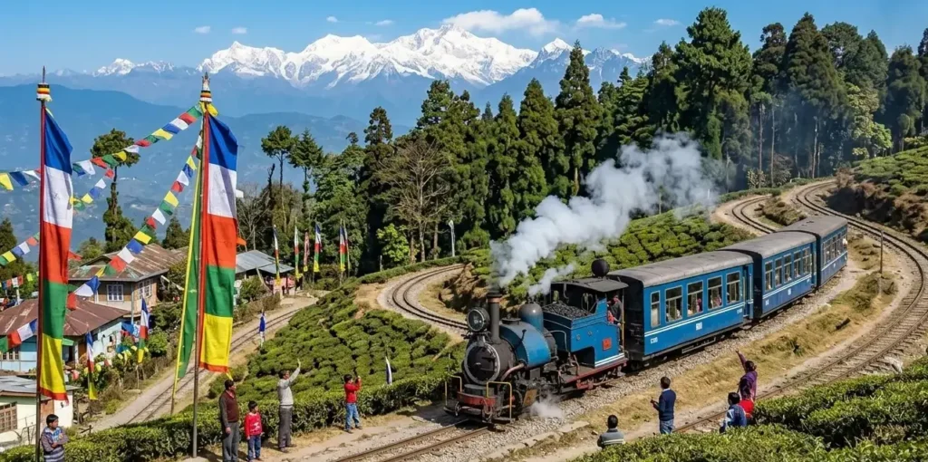 Darjeeling Toy train Representation (AI Generated)