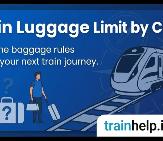 Luggage Limit in Train: How Much Luggage Can I Carry Free? (2026) Luggage limit in train Indian Railways free allowance by class