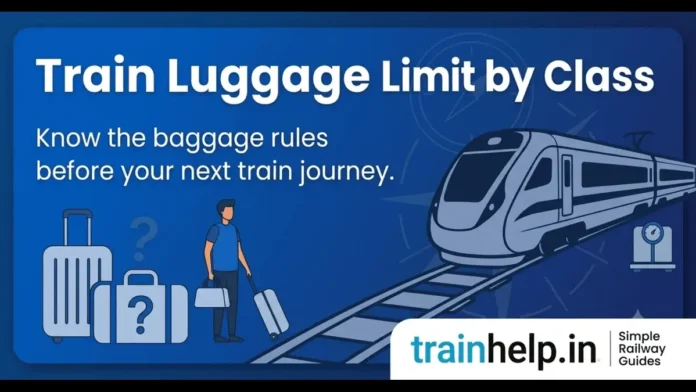 Luggage limit in train Indian Railways free allowance by class