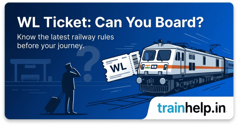 Waitlisted train ticket boarding rules Indian Railways